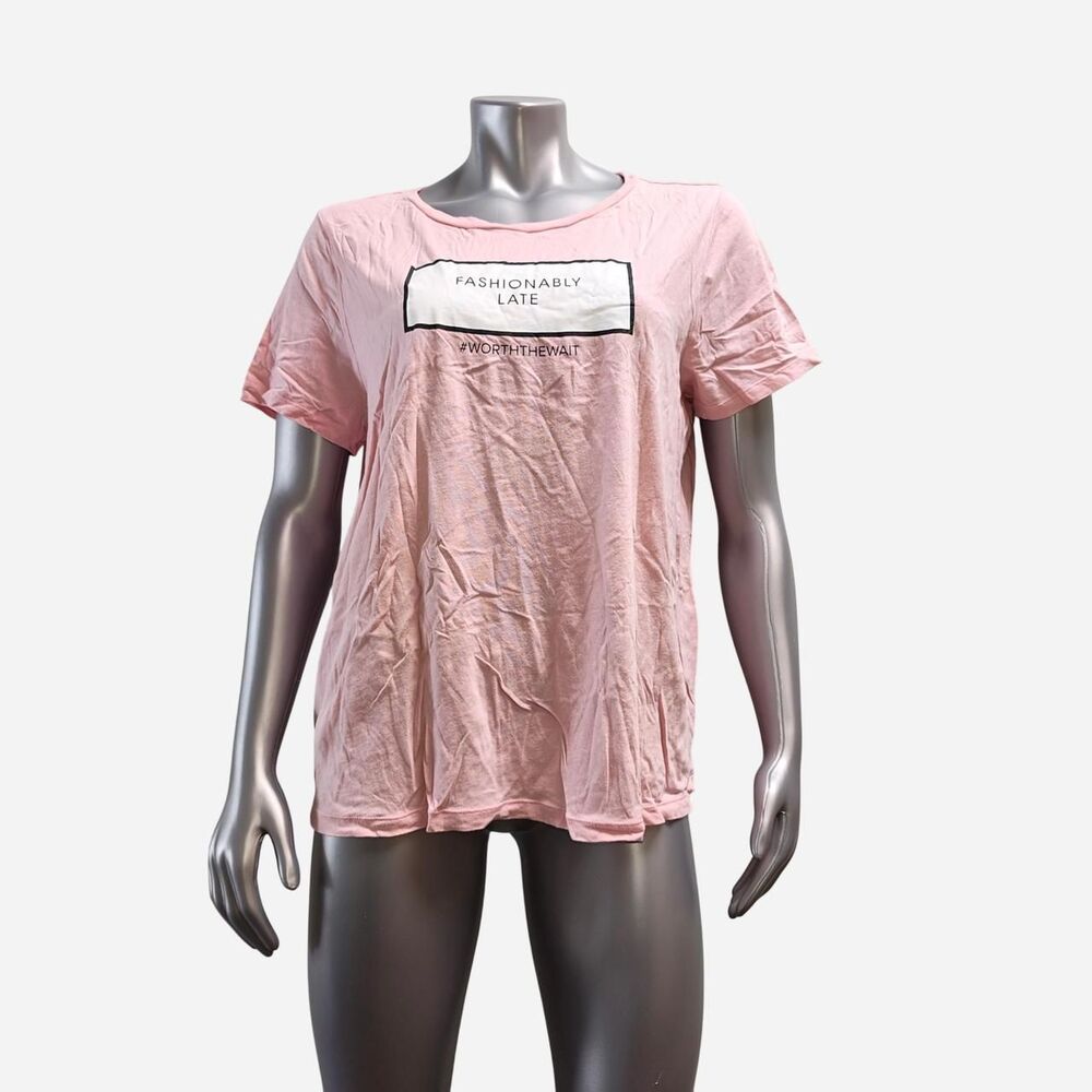 Forever-21 Women's Pink T-shirt